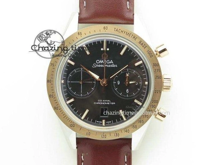 0320 Sophisticated Planet Ocean Master Chronometer Chrono SS OM 1:1 Best Edition Orange On SS Bracelet A 8156